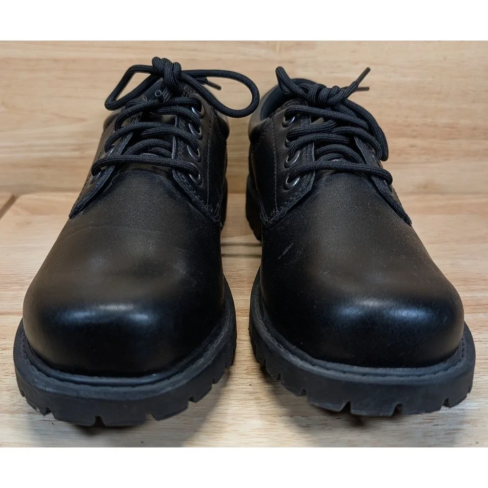 TredSafe Mens MNTR21MH001 Black Slip Resistant Work Oxford Shoes Size 7